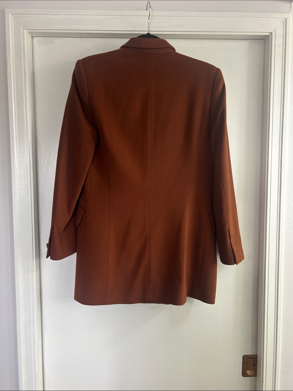 Escada Rust Brown Double-Breasted Blazer Jacket - Picture 2 of 10